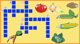 child's game online crossword vegetables