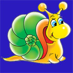 Online puzzle game for preschool snail