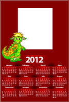Kids free 2012 calendar online photomontage