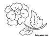 coloring flower free