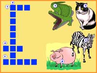 games online for children crossword animals