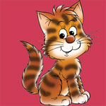 Online puzzle game picture cat